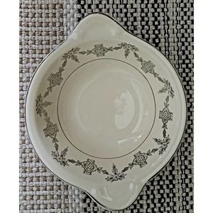 Taylor and Smith bowl ivory and black floral